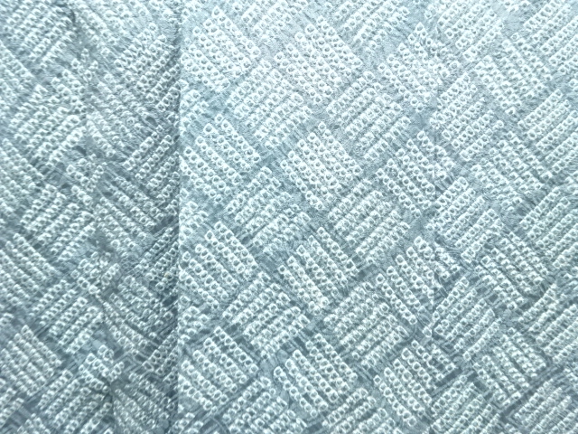 アンティーク 本総絞り 抽象模様道中着